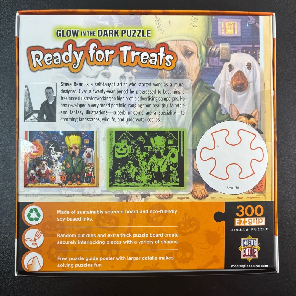 Ready for Treat 300 Piece Glow in the Dark Jigsaw Puzzle - Picture 2 of 7